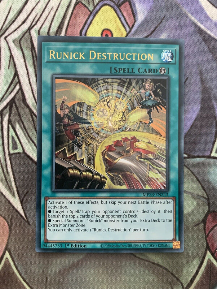 MP23-EN243 Runick Destruction Ultra Rare 1st Edition NM Yugioh Card