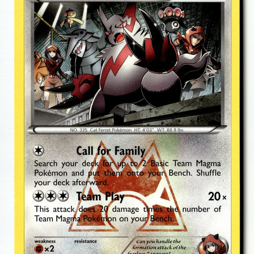 Pokemon Card Team Magma's Zangoose LP Double Crisis 22/34