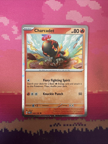 Pokemon Card Charcadet Paradox Rift 026/182 Cosmo Holo NM