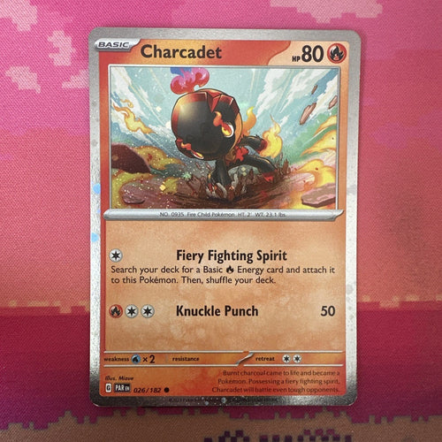 Pokemon Card Charcadet Paradox Rift 026/182 Cosmo Holo NM