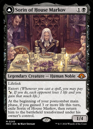 Sorin Of House Markov - Modern Horizions 3 Excellent Magic MTG