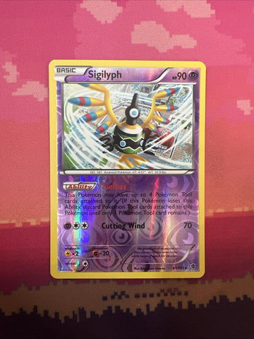Pokemon Card Sigilyph Plasma Blast Reverse Holo Rare 41/101 Near Mint