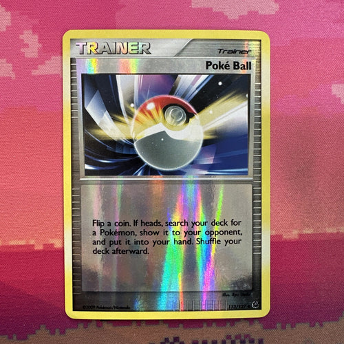 Pokemon Card Poke Ball Platinum Reverse Holo 113/127 Near Mint
