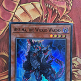 SR06-EN002 Ahrima, the Wicked Warden Super Rare 1st Edition Yugioh