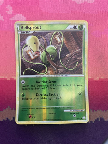 Pokemon Card Bellsprout Triumphant Reverse Holo 57/102 NM