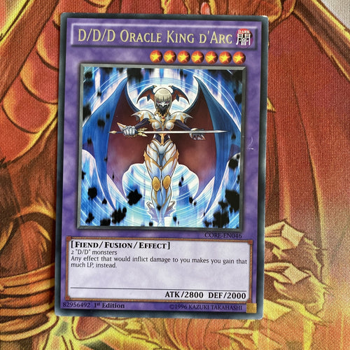 CORE-EN046 D/D/D Oracle King D'Arc (Rare) 1st Ed NM Yugioh Card