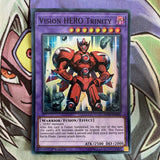 SHVA-EN036 Vision Hero Trinity Super Rare 1st Edition NM Yugioh Card
