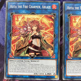 MP20-EN024 x3 Hiita the Fire Charmer, Ablaze Common 1st Edition Mint Yugioh!