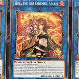 MP20-EN024 x3 Hiita the Fire Charmer, Ablaze Common 1st Edition Mint Yugioh!