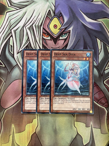 SDRE-EN010 x3 Deep Sea Diva Common Excellent Condition Yugioh