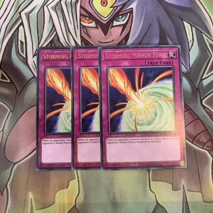 MAGO-EN096 x3 Storming Mirror Force Rare Excellent Condition Yugioh