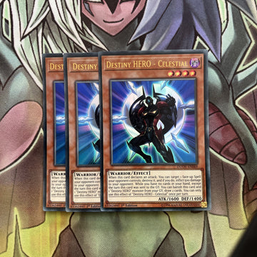 DUOV-EN069 x3 Destiny HERO - Celestial Ultra Rare Excellent Condition Yugioh