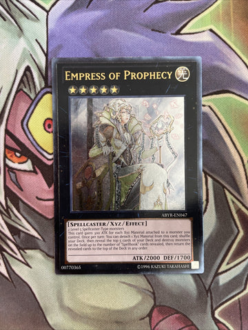 ABYR-EN047 Empress Of Prophecy Ultimate Rare Ultimate Edition NM Yugioh Card
