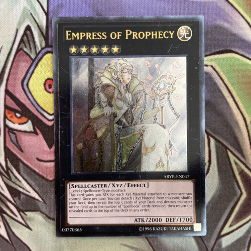 ABYR-EN047 Empress Of Prophecy Ultimate Rare Ultimate Edition NM Yugioh Card