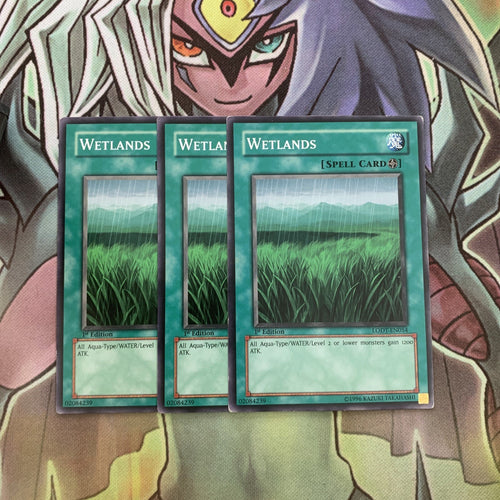 LODT-EN054 x3 Wetlands Common Excellent Condition Yugioh