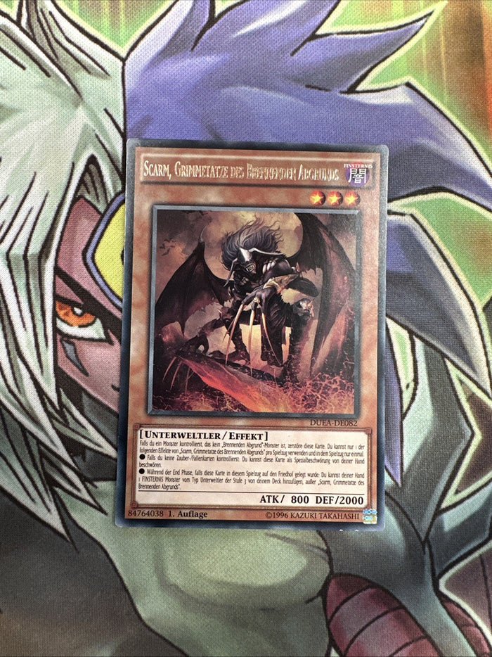 DUEA-EN082 Scarm, Malebranche Of The Burning Abyss Rare GERMAN 1st Ed NM Yugioh