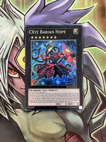 NECH-EN096 CXyz Barian Hope Super Rare Unlimited Edition NM Yugioh Card