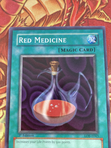 lob-e043 Red Medicine 1st Edition (NM) Common Yugioh! (back)
