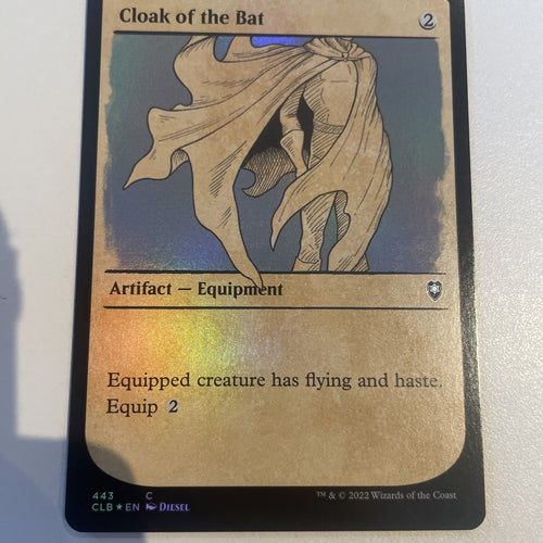 Cloak Of The Bat SHOWCASE FOIL - Battle for Baldur's Gate Excellent MTG