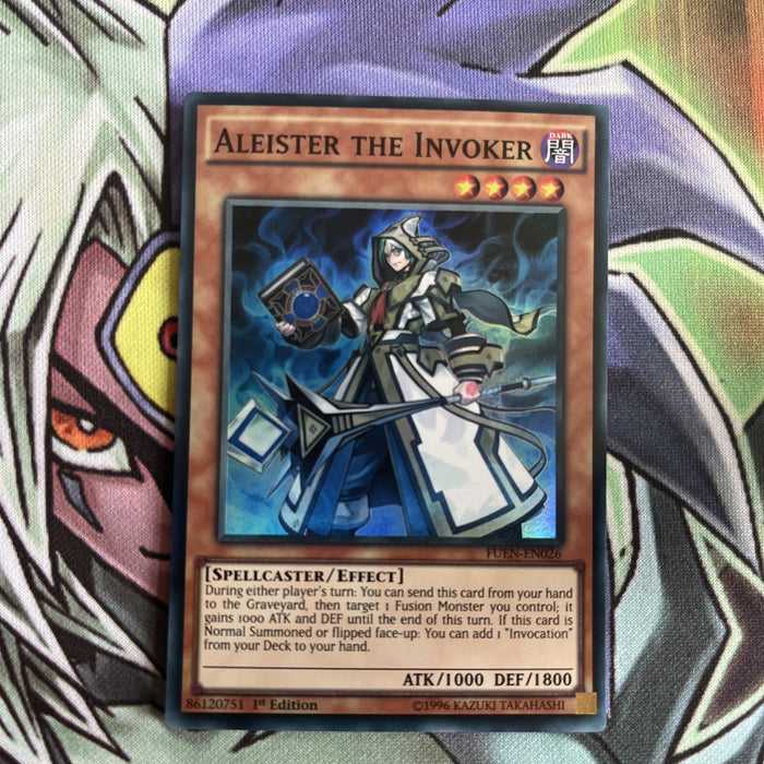 FUEN-EN026 Aleister The Invoker Super Rare 1st Edition NM Yugioh Card