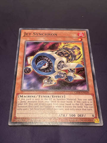 LED6-EN030 Yugioh Jet Synchron Near Mint Unlimited Edition Common X1 Card