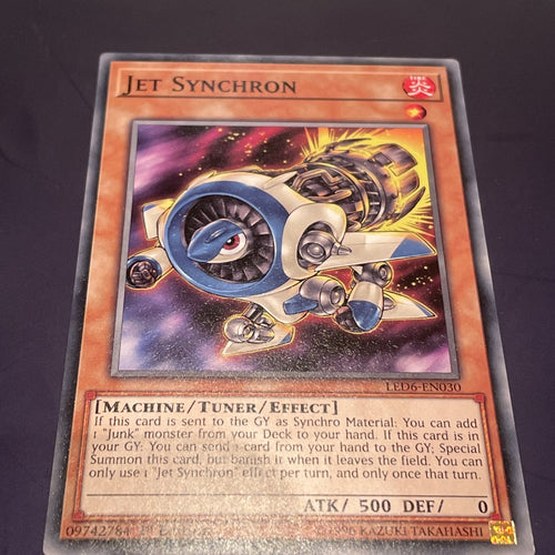 LED6-EN030 Yugioh Jet Synchron Near Mint Unlimited Edition Common X1 Card