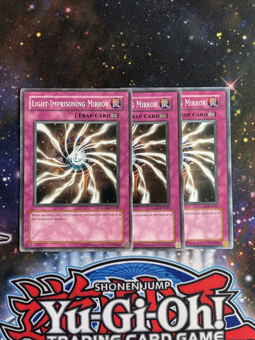 GLAS-EN069 x3 Light-Imprisoning Mirror Common Playset Yugioh