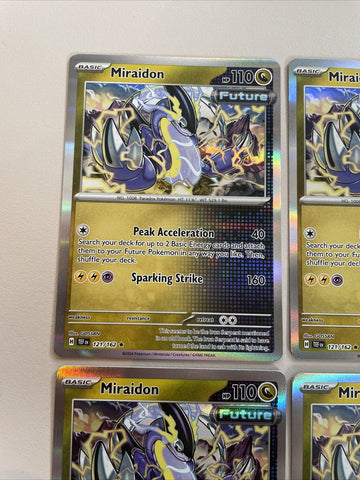 Pokemon TCG Miraidon 121/162 Temporal Forces Holo Rare (back)
