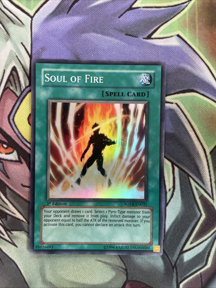 FOTB-EN031 Soul Of Fire Super Rare 1st Edition NM Yugioh Card