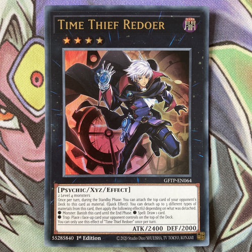 GFTP-EN064 Time Thief Redoer Ultra Rare 1st Edition NM Yugioh Card