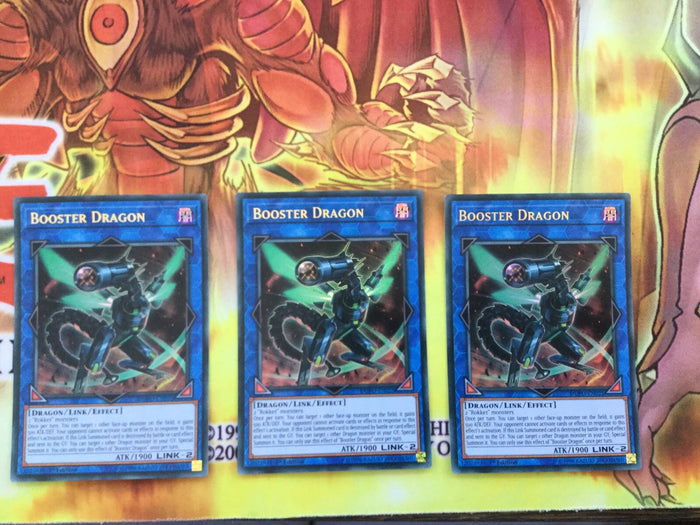 DUPO-EN025 3 x Booster Dragon Ultra Rare Card - 1st Edition NEW YuGiOh