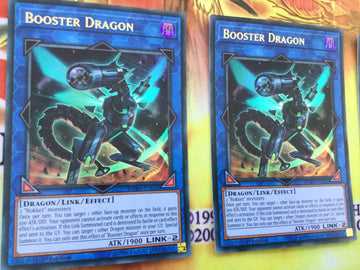 DUPO-EN025 3 x Booster Dragon Ultra Rare Card - 1st Edition NEW YuGiOh (back)