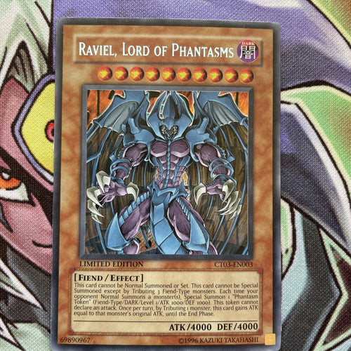 CT03-EN003 Raviel, Lord Of Phantasms Secret Rare Limited Ed Near Mint Yugioh