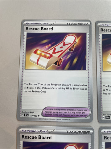 Pokemon Rescue Board - 159/162 - Temporal Forces - Trainer Playset NM (back)