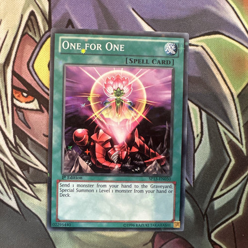 SP13-EN050 One For One Starfoil Rare 1st Edition NM Yugioh Card