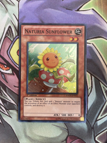 HA03-EN011 Naturia Sunflower Super Rare 1st Edition NM Yugioh Card