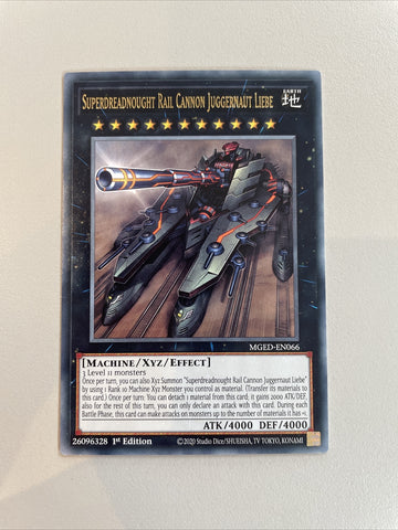 MGED-EN066 Superdreadnought Rail Cannon Juggernaut Liebe 1st Edition NM Yugioh