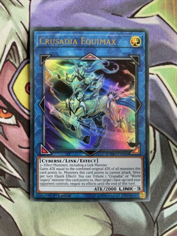 CYHO-EN044 Crusadia Equimax Ultra Rare 1st Edition NM Yugioh Card