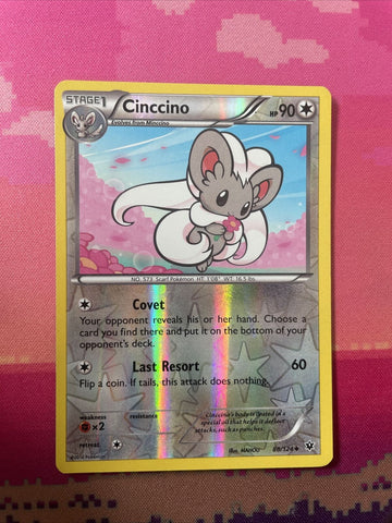 Pokemon Card Cinccino Fates Collide Reverse Holo Uncommon 88/124 Near Mint