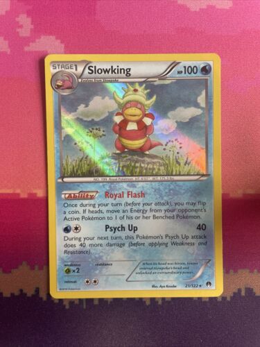 Pokemon Card Slowking Breakpoint Holo Rare 21/122 Near Mint