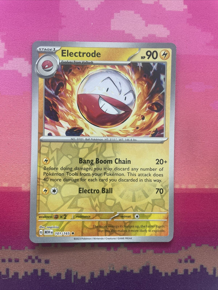Pokemon Card Electrode Scarlet & Violet 151 Reverse Holo Rare 101/165 Near Mint