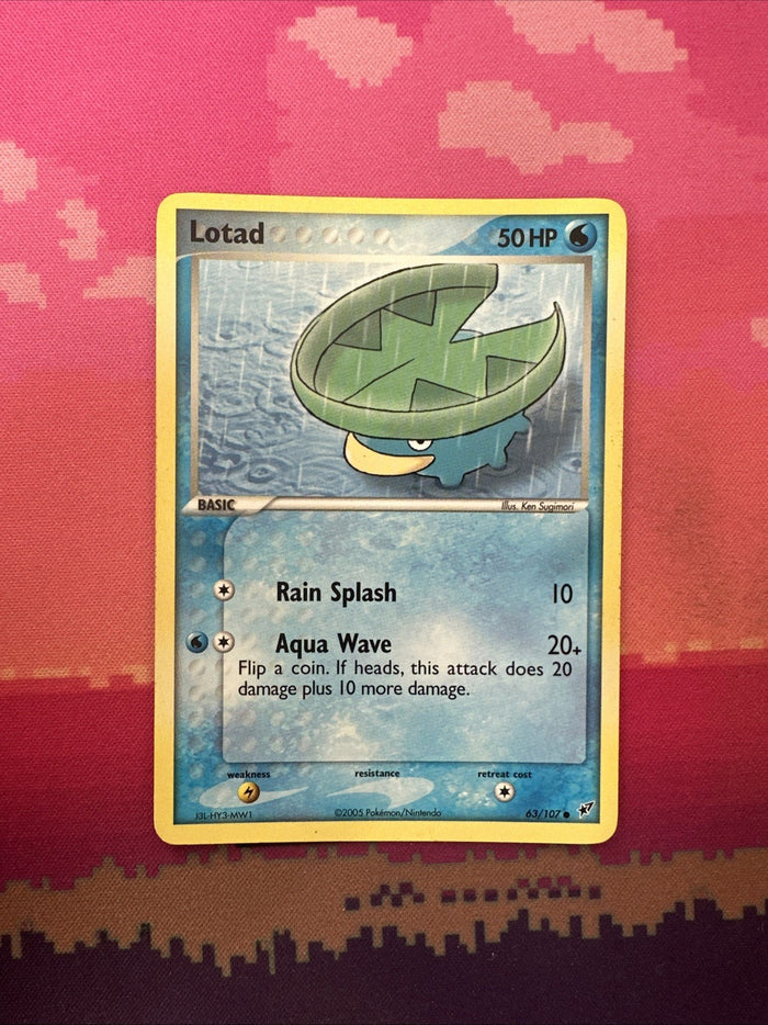 Pokemon Card Lotad EX Deoxys Common 63/107 Near Mint