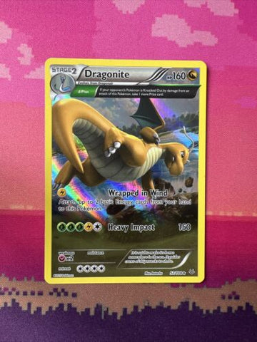 Pokemon Card Dragonite Roaring Skies Holo Rare 52/108 Near Mint