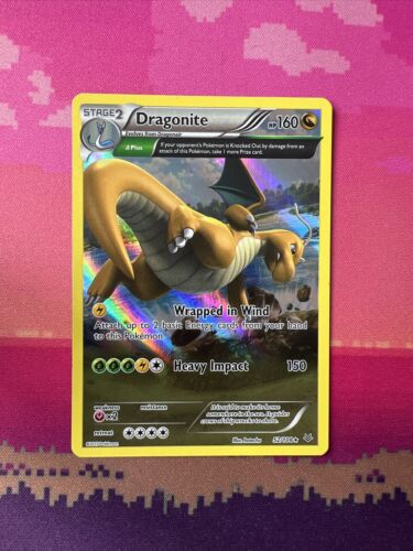 Pokemon Card Dragonite Roaring Skies Holo Rare 52/108 Near Mint