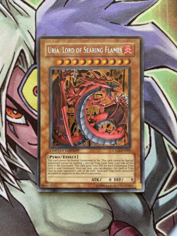 CT03-EN005 Uria, Lord Of Searing Flames Secret Rare Limited Edition NM Yugioh
