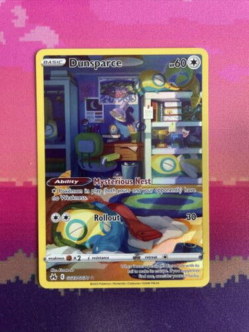 Pokemon Card Dunsparce GG23/GG70 Crown Zenith Galarian Gallery Near Mint