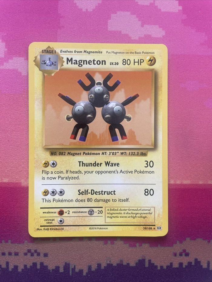 Pokemon Card Magneton Evolutions Rare 38/108 Near Mint