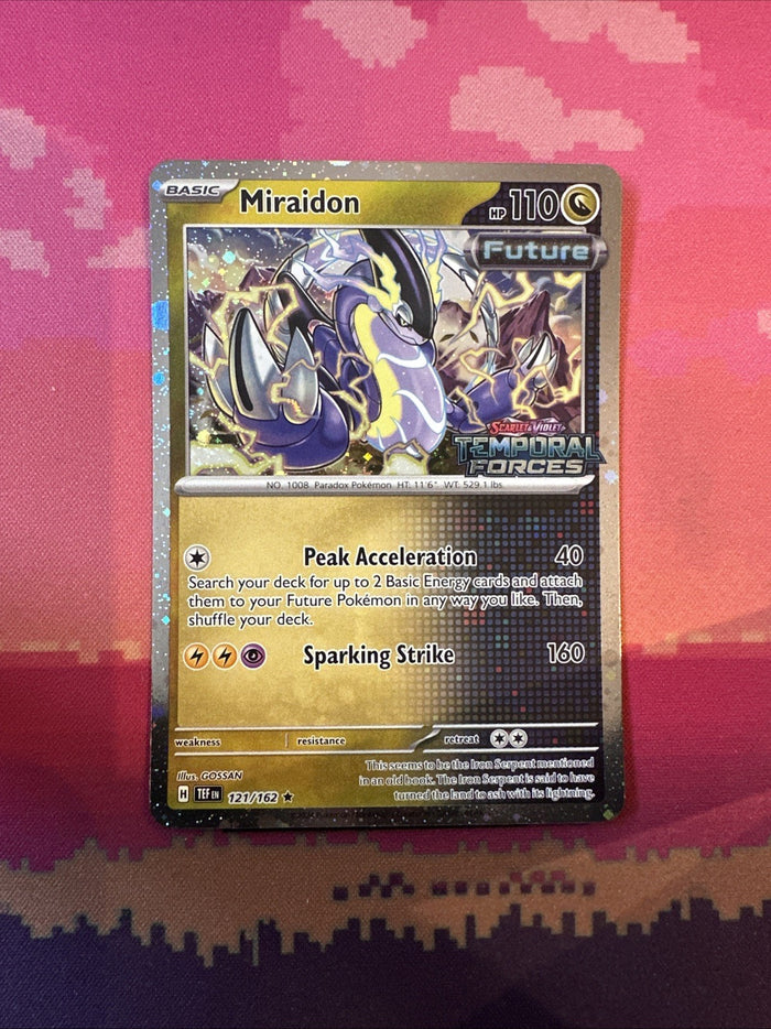 Pokemon Card Miraidon Temporal Forces STAMPED Temporal Forces 121/162 Near Mint