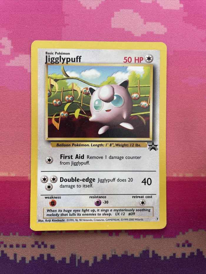 Pokemon Card Jigglypuff Black Star Promo 7 Near Mint