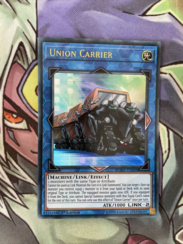 DUOV-EN009 Union Carrier Ultra Rare 1st Edition NM Yugioh Card
